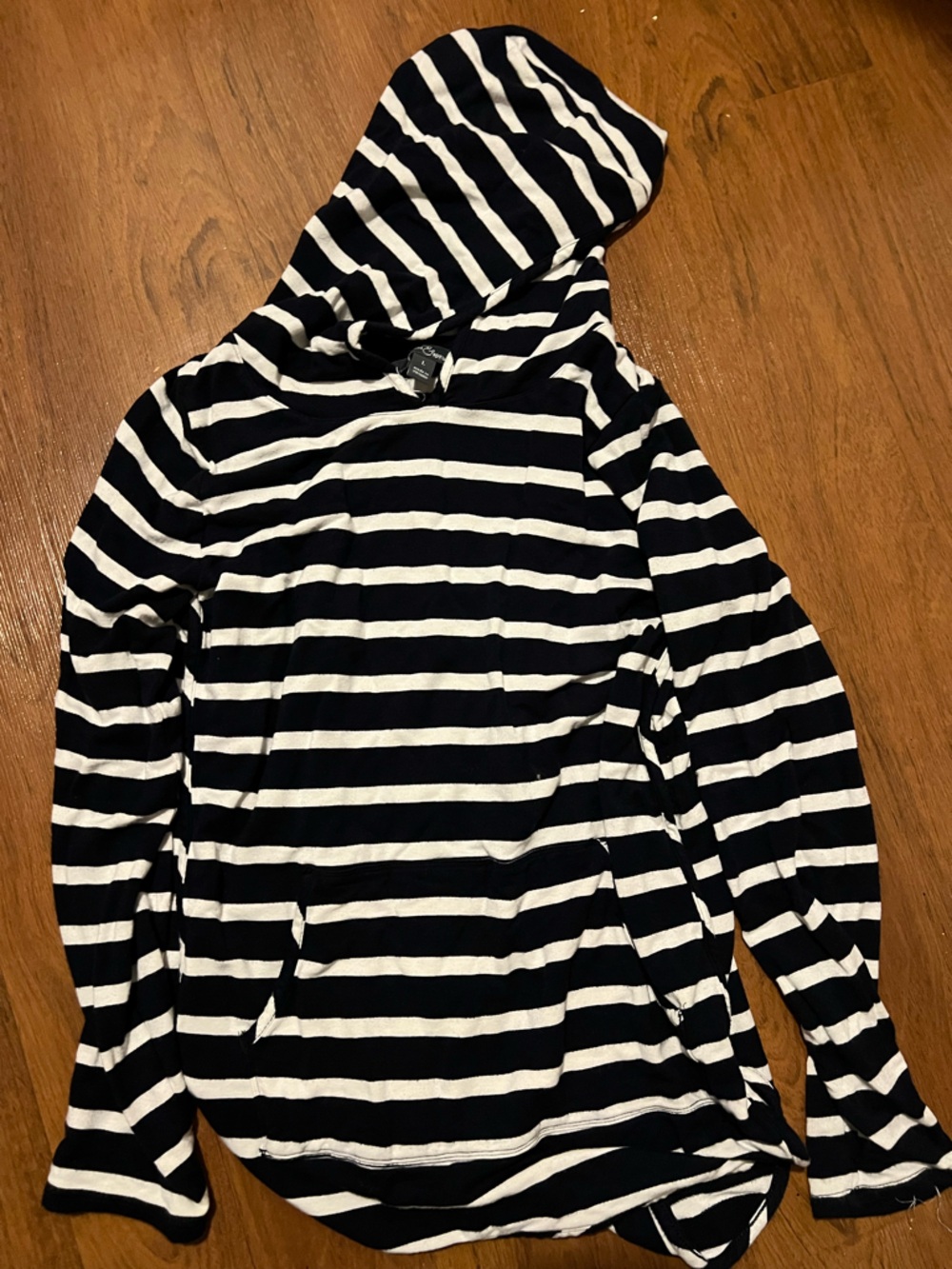 Market & Spruce Navy and White Striped Top